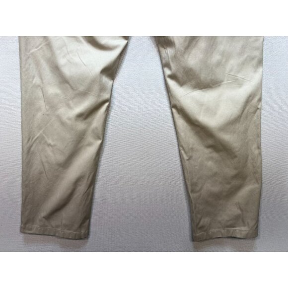 Jos. A. Bank Mens Traveler Tech Slim Fit Chino Pants Flat Front Size 35x30 Beige - Picture 9 of 9